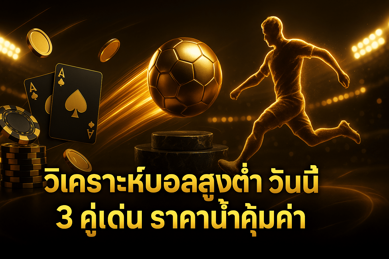 วิเคราะห์บอลสูงต่ำ วันนี้
